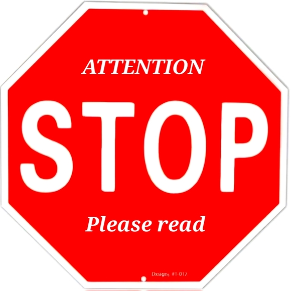 ATTENTION  📣 Stop Please Read - Picture 1 of 1